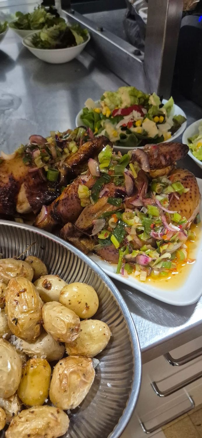 Poulet rôti et pommes de terre, Château de Savoie à Montmélian